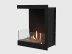 Встроенный биокамин Lux Fire Угловой 555 М