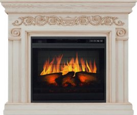 Каминокомплект Royal Flame Athena слоновая кость с патиной с очагом Vision 23 EF LED 3D FX