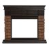 Портал Firelight Bricks Wood 30 камень коричневый/шпон темный дуб