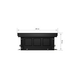 Внутрипольный конвектор Royal Thermo Atrium 90/200/2700-DG-U-BL