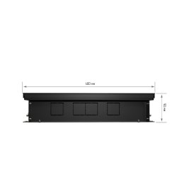 Внутрипольный конвектор Royal Thermo Atrium 90/400/1600-DG-U-LB