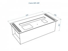 Автоматический биокамин Good Fire 600 RC INOX АБК-600 RC INOX