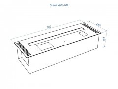 Автоматический биокамин Good Fire 700 RC INOX АБК-700 RC INOX