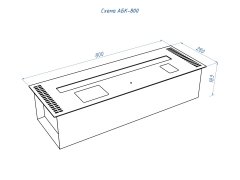 Автоматический биокамин Good Fire 800 INOX АБК-800 INOX