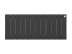 Биметаллический радиатор отопления Royal Thermo PianoForte 300 12 секций Noir Sable