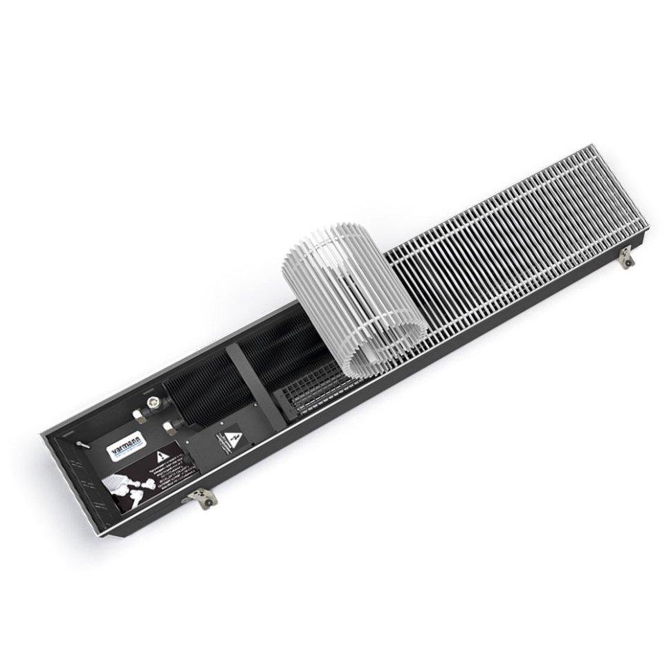 Внутрипольный конвектор Varmann Qtherm Q 230.110.800 RR U RAL9005
